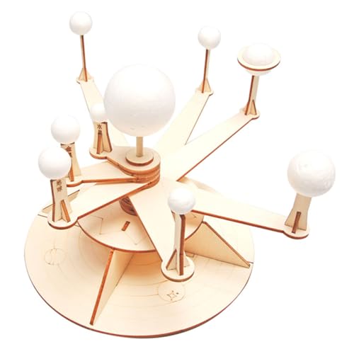 FUNOMOCYA DIY Sonnensystem Modell aus Holz Kleines Planeten Experimentierspielzeug für Lernspielzeug Kreativität Farberkennung und Praktischen Fähigkeiten von FUNOMOCYA
