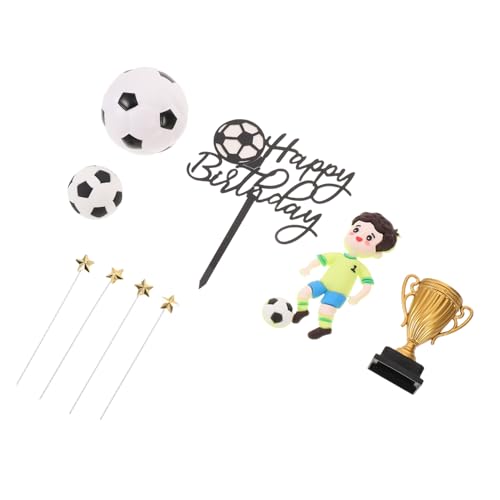 FUNOMOCYA Dekoration Realistische Fußballspieler Figuren Fußball Feld Tortenstecker Pokal Goldene Sterne Leichte Kunststoff Deko für Kindergeburtstag und Sportfeiern FUNOMOCYA Dekoration Realistische Fußballspieler Figuren Fußball Feld Tortenstecker Pokal Goldene Sterne Leichte Kunststoff Deko für Kindergeburtstag und Sportfeiern von FUNOMOCYA