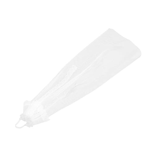 FUNOMOCYA Doll Wedding Veil Miniatur Brautschleier Handgefertigt Elegantes Braut Accessoire Für Puppen Hochzeiten Fotoshootings Mantilla Headpiece von FUNOMOCYA