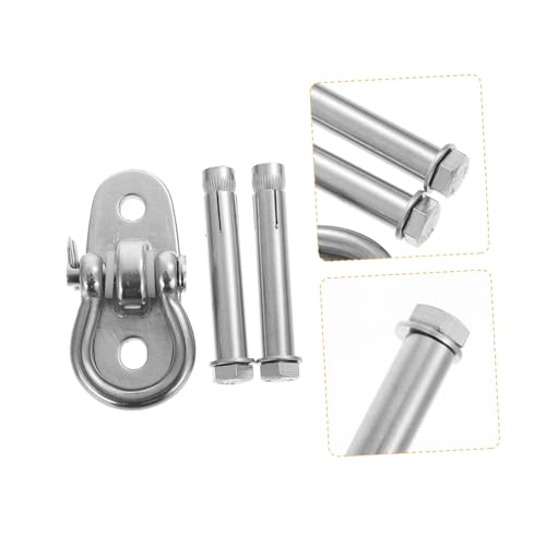 FUNOMOCYA Edelstahl Schaukelhaken mit Schwenkfunktion Belastbarer Outdoor hängematten Befestigungshaken Robust für Sandsäcke und Hängestühle Inklusive Dübel für Innen und Außengebrauch von FUNOMOCYA