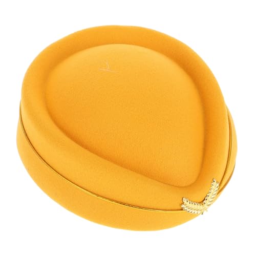 FUNOMOCYA Eleganter Filz stewardess hut Damen Verstellbar Professionelle Flugbegleiterin Kappe für Kostüm Bühnenauftritt Halloween Karneval FUNOMOCYA Eleganter Filz stewardess hut Damen Verstellbar Professionelle Flugbegleiterin Kappe für Kostüm Bühnenauftritt Halloween Karneval von FUNOMOCYA