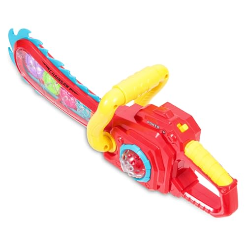 FUNOMOCYA Elektrische Kettensäge mit Buntem Licht Sicher Abgerundet Leuchtendes Partyspielzeug für Jungen Ab Jahren Festliches für Kreative Rollenspiele und Feiertage Zufällige Farbe FUNOMOCYA Elektrische Kettensäge mit Buntem Licht Sicher Abgerundet Leuchtendes Partyspielzeug für Jungen Ab Jahren Festliches für Kreative Rollenspiele und Feiertage Zufällige Farbe von FUNOMOCYA