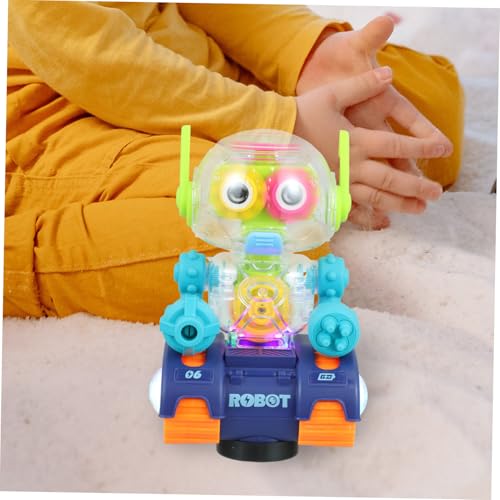 FUNOMOCYA Elektrischer Transparenter mit Musik und Licht Wandelndes Zahnrad Farblich Sortiert Motorisches Geschenk für Jungen und Mädchen Ab Jahren Zufällige Farbe Zufällige Farbe von FUNOMOCYA