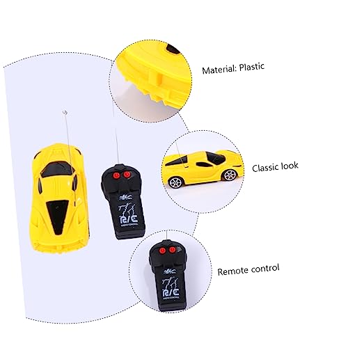 FUNOMOCYA Ferngesteuertes Kinderauto Gelb Rc Auto Modell Für Jungen Mädchen Attraktives Design Leicht Und Kompakt von FUNOMOCYA