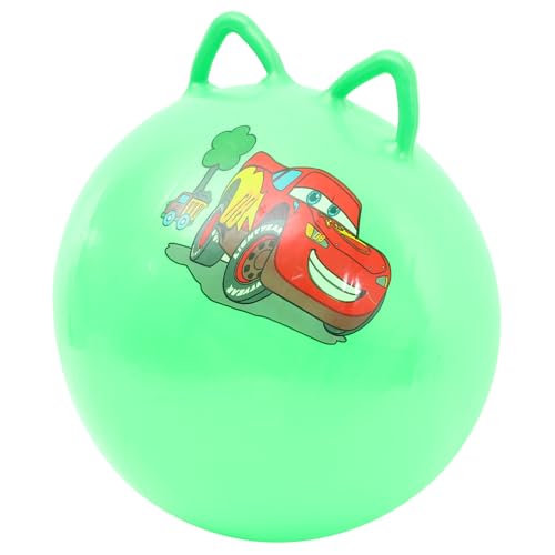 FUNOMOCYA Fitness Ball mit Cartoon Ohren Hüpfball aus Langlebigem PVC Sprungball mit Griff für Erwachsene Fördert Koordination und Balance Spielerisches Fitnessgerät für Zufällige Farbe von FUNOMOCYA