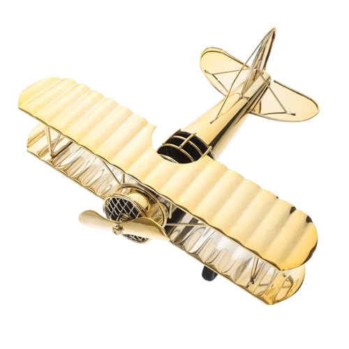 FUNOMOCYA Flugzeugmodell Ornament Zinn Modellflugzeug Vintage Flugzeugdekor Stütze Dekoration Schlafzimmer Vintage Dekoration Vintage-Flugzeug- dekoratives Flugzeugmodell Eisen Golden FUNOMOCYA Flugzeugmodell Ornament Zinn Modellflugzeug Vintage Flugzeugdekor Stütze Dekoration Schlafzimmer Vintage Dekoration Vintage-Flugzeug- dekoratives Flugzeugmodell Eisen Golden von FUNOMOCYA
