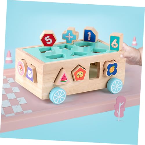 FUNOMOCYA Formenlernspielzeug aus Holz Intelligenzauto mit Bunten Blöcken Sensorisches Sortierspiel für Farb und Formenwahrnehmung Hand Auge Koordination und Konzentration FUNOMOCYA Formenlernspielzeug aus Holz Intelligenzauto mit Bunten Blöcken Sensorisches Sortierspiel für Farb und Formenwahrnehmung Hand Auge Koordination und Konzentration von FUNOMOCYA