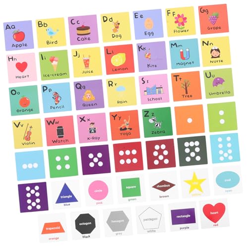 FUNOMOCYA Fröhliches Lernspielzeug Alphabet Karten mit Bunten Bildkarten Kinderfreundlich Fördert Englisch Interaktives Kognitives für Vorschulkinder für Spielerisches Lernen und Eltern von FUNOMOCYA