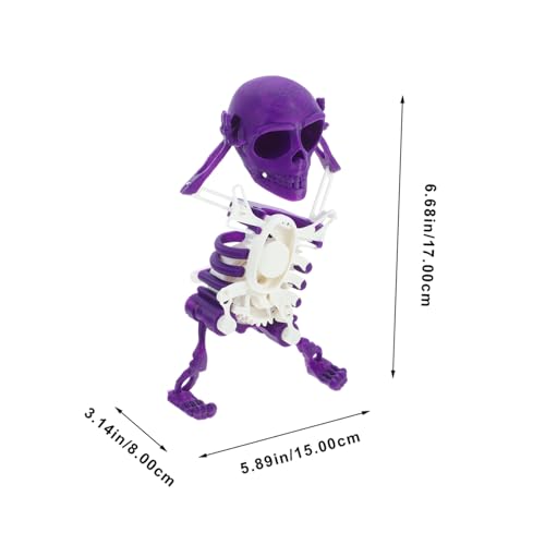 FUNOMOCYA Gedrucktes Decompression Fidget Toy Skelett Form Stressabbau für Jugendliche Erwachsene Party Trick Lustiges Flexibles Kunststoffspielzeug Desktop Deko FUNOMOCYA Gedrucktes Decompression Fidget Toy Skelett Form Stressabbau für Jugendliche Erwachsene Party Trick Lustiges Flexibles Kunststoffspielzeug Desktop Deko von FUNOMOCYA