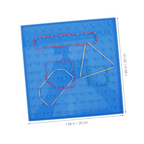 FUNOMOCYA Geoboard für Robustes Nagelbrett mit Bunten Gummibändern Doppelseitiges Mathematisches Lernspielzeug Flexibles Mathe Bastelset für Grundschule und Zuhause FUNOMOCYA Geoboard für Robustes Nagelbrett mit Bunten Gummibändern Doppelseitiges Mathematisches Lernspielzeug Flexibles Mathe Bastelset für Grundschule und Zuhause von FUNOMOCYA