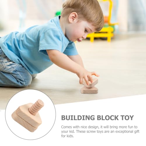 FUNOMOCYA Geometrische Formen Schraubbausteine Lernspielzeug für Montessori Motorikförderung Sicheres Holzmaterial Dreieck FUNOMOCYA Geometrische Formen Schraubbausteine Lernspielzeug für Montessori Motorikförderung Sicheres Holzmaterial Dreieck von FUNOMOCYA