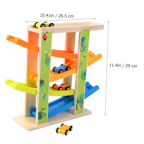 FUNOMOCYA Gliding Track Car mit Bunten Inertia Fahrzeugen Pädagogisches Rennbahnspiel für Konzentration Beobachtung und Praktischen Fähigkeiten Batteriefrei von FUNOMOCYA