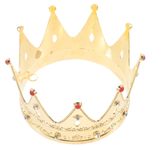 FUNOMOCYA Goldene Geburtstagskrone für Mädchen Leichte Stabile Party und Cosplay Krone mit Edlen Schmucksteinen Modisches Accessoire für Geburtstagsfeiern und Festliche Anlässe von FUNOMOCYA