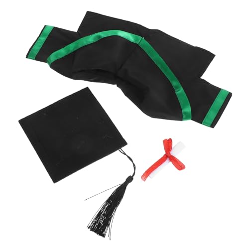 FUNOMOCYA Graduierungskostüm für Stofftiere Weiches Teddybär Outfit mit Grünem Umhang Schwarzer Kappe und Quaste Abschlusskleid Geschenk für Abschlussfeier und Dekoration FUNOMOCYA Graduierungskostüm für Stofftiere Weiches Teddybär Outfit mit Grünem Umhang Schwarzer Kappe und Quaste Abschlusskleid Geschenk für Abschlussfeier und Dekoration von FUNOMOCYA