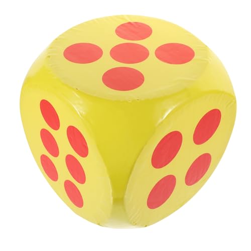 FUNOMOCYA Großer Schaumstoffwürfel für Spiele Leicht und Geräuscharm als Spiel und Unterrichtszubehör mit Abgerundeten Ecken für Partyspiele und Gruppenevents Gelb von FUNOMOCYA