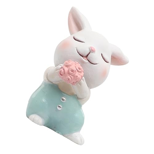 FUNOMOCYA Grüner Resin Kuchenanhänger Cartoon Hase Niedliche Tortendeko Tisch und Auto Ornament für Büro und Zuhause FUNOMOCYA Grüner Resin Kuchenanhänger Cartoon Hase Niedliche Tortendeko Tisch und Auto Ornament für Büro und Zuhause von FUNOMOCYA