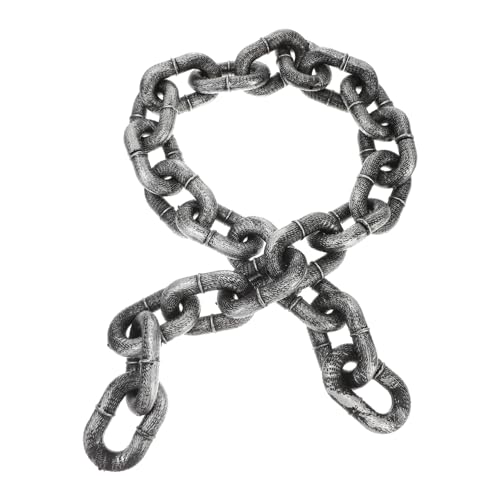 FUNOMOCYA Halloween Deko Kette Mittelgroße Realistische Kunststoffkette in Antiksilber Leicht und Flexibel für Halloween Party Geisterhaus Requisiten und Kostümzubehör FUNOMOCYA Halloween Deko Kette Mittelgroße Realistische Kunststoffkette in Antiksilber Leicht und Flexibel für Halloween Party Geisterhaus Requisiten und Kostümzubehör von FUNOMOCYA