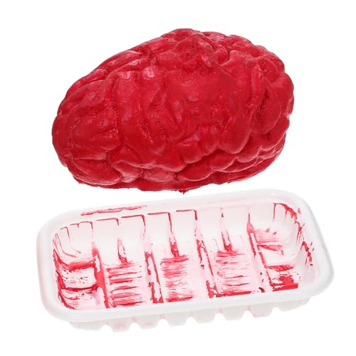 FUNOMOCYA Halloween Deko Körperorgan Requisit Realistisches Gehirn Herz Modell Gruselige Partydekoration für Horror Mottoveranstaltungen und Raumgestaltung von FUNOMOCYA