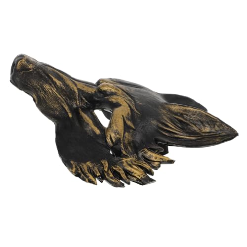 FUNOMOCYA Halloween Halbgesichts Fuchsmasken PU Schaum Tiermaske mit Stabilem Riemen für Party Cosplay Kostüm Zubehör Schwarze Dekorative Maskerade für Frauen und Männer von FUNOMOCYA