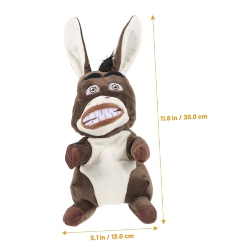FUNOMOCYA Handpuppe Esel Plüsch Tier Handspielzeug für Weiche Stoffpuppe zum Geschichtenerzählen Motorikförderung Kuscheltier Bauernhoftier FUNOMOCYA Handpuppe Esel Plüsch Tier Handspielzeug für Weiche Stoffpuppe zum Geschichtenerzählen Motorikförderung Kuscheltier Bauernhoftier von FUNOMOCYA