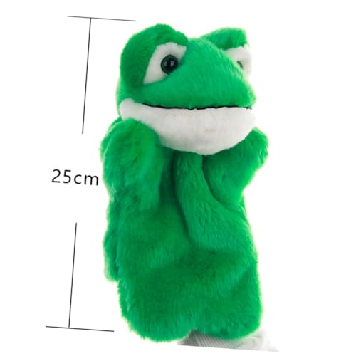 FUNOMOCYA Handpuppe Grüne Frosch Plüschspielzeug Storytelling Puppentheater Rollenspiel Eltern Junge Mädchen Interaktion von FUNOMOCYA