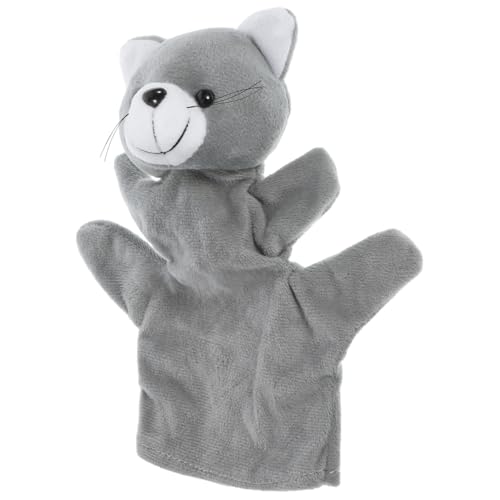 FUNOMOCYA Handpuppe Katze Plüsch Flexibel mit Beweglichen Teilen für Kleinkinder Jahre Storytelling Fingerpuppe Feinmotorik und Frühkindlichen Bildung Interaktives von FUNOMOCYA