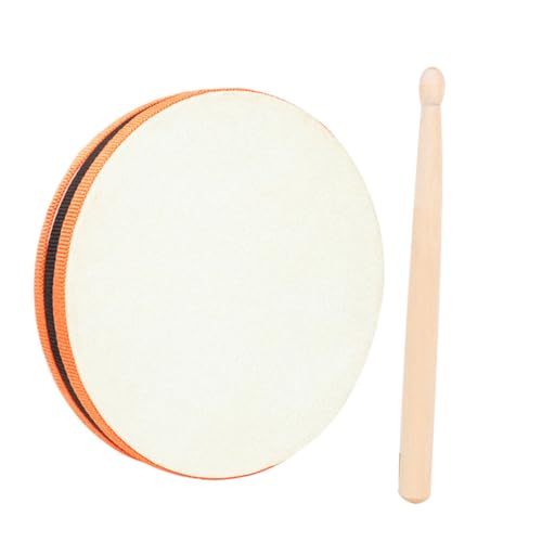 FUNOMOCYA Handtrommel Musikinstrument Holzspielzeug mit Seilrand Fördert Greifkraft Bunte Trommel für Musikalische Früherziehung und Farberkennung Geeignet für Junge Mädchen und Kleinkinder von FUNOMOCYA