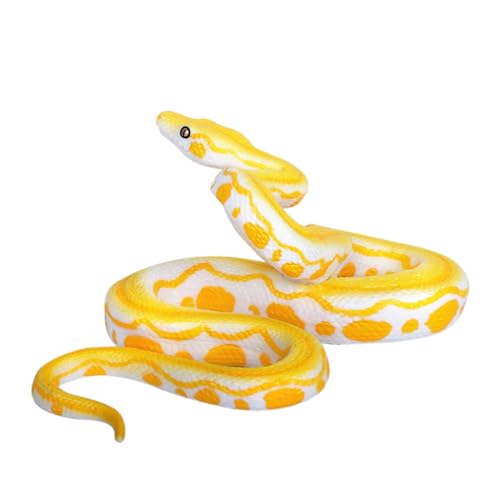 FUNOMOCYA Hochrealistisches Gelbes Schlangenmodell mit Lebensechter Struktur für Halloween Dekoration Naturkundeunterricht und Gruselige Partyrequisiten FUNOMOCYA Hochrealistisches Gelbes Schlangenmodell mit Lebensechter Struktur für Halloween Dekoration Naturkundeunterricht und Gruselige Partyrequisiten von FUNOMOCYA