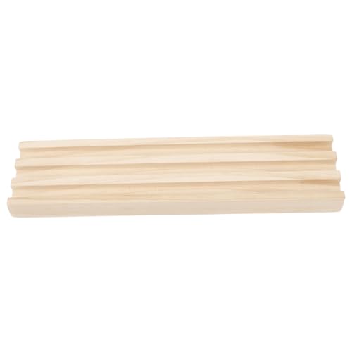 FUNOMOCYA Holz Domino Halter Stabile Tisch Domino Basis aus Naturholz für Karten und Dominosteine DIY Zubehör Kreatives Spiel Zubehör für Familien von FUNOMOCYA