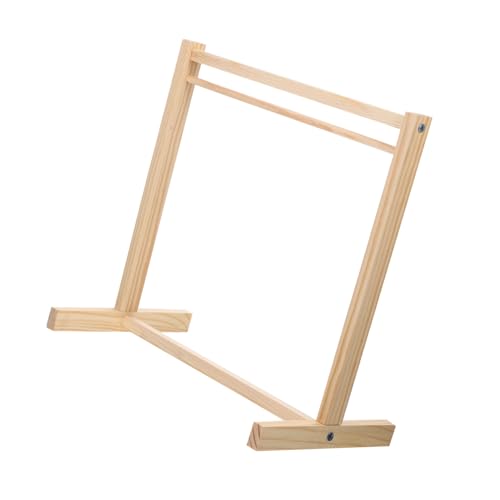 FUNOMOCYA Holz Kleiderständer für Puppen Stabiles Einlagiges Puppen kleiderbügel Organizer mit Feiner Politur Sicherer Rundung zur Übersichtlichen Aufbewahrung und Präsentation von von FUNOMOCYA