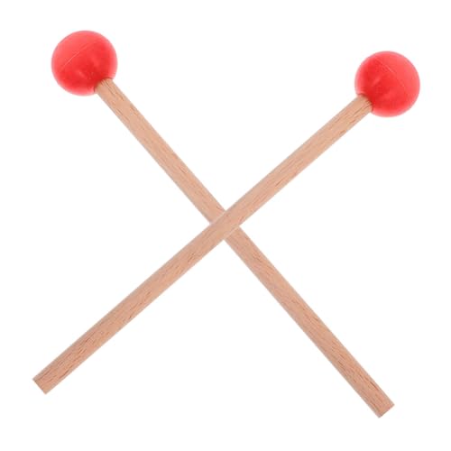 FUNOMOCYA Holz Mallets mit Gummikopf für Marimba und Xylophon Ergonomische Percussion Sticks Vielseitig Einsetzbar für Musikinstrumente für Musiker Aller Niveaus von FUNOMOCYA