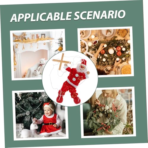 FUNOMOCYA Holz Marionette Weihnachtsmann Puppenspielzeug aus Natürlichem Holz und Sichere Marionette mit Zugfaden Handgefertigte Vintage Weihnachtsdeko Figur für Tisch und Party FUNOMOCYA Holz Marionette Weihnachtsmann Puppenspielzeug aus Natürlichem Holz und Sichere Marionette mit Zugfaden Handgefertigte Vintage Weihnachtsdeko Figur für Tisch und Party von FUNOMOCYA