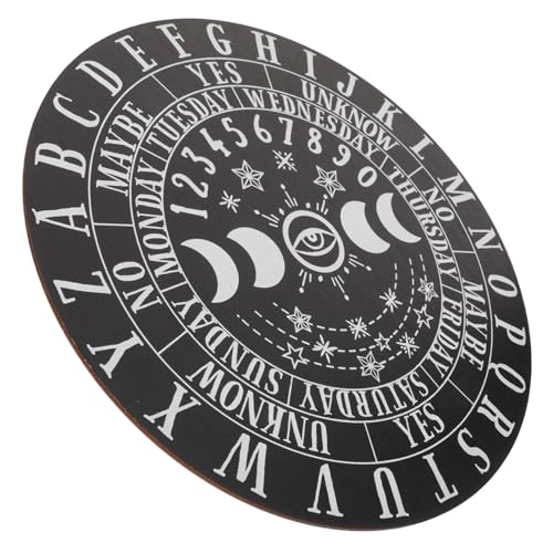 FUNOMOCYA Holz Pendelbrett Divinationsbrett aus Hochwertigem Holz mit Astrolabien Gravur Glatter Oberfläche Langlebig und Geruchsneutral für Wahrsagerei und Meditationsdekoration von FUNOMOCYA