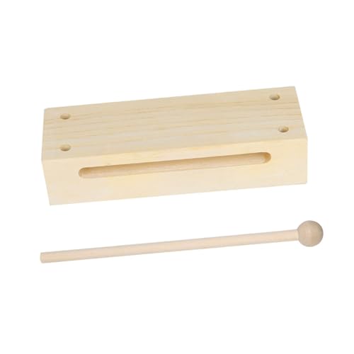 FUNOMOCYA Holz Percussion Block Doppelton Musikinstrument Musikspielzeug Kreatives Lernspielzeug Hand Auge koordination Fördernd für Mädchen Jungen von FUNOMOCYA