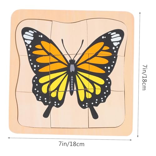 FUNOMOCYA Holz Puzzle Cartoon Multilayer Jigsaw Lernspielzeug für Hand Auge koordination Bunte Mehrschichtige Holzpuzzle Ab Jahre von FUNOMOCYA