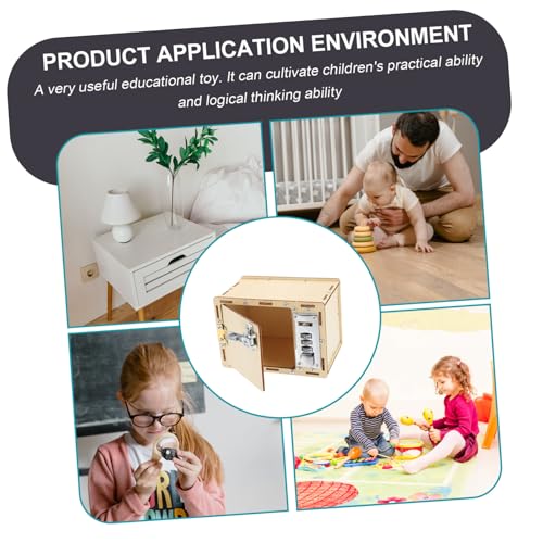 FUNOMOCYA Holz Puzzle Passwortbox DIY Material Mechanische Schatztruhe Bastelset für Logisches Denken und Praktische Fähigkeiten Geschenkspielzeug von FUNOMOCYA