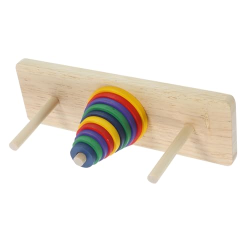 FUNOMOCYA Holz Puzzle Spiel Hanoi Turm für Erwachsene Intellektuelles Denkspiel Farbenfrohes Stapelspiel Kreatives Knobelspiel zur Entspannung Vorstellungskraft und Geschicklichkeit FUNOMOCYA Holz Puzzle Spiel Hanoi Turm für Erwachsene Intellektuelles Denkspiel Farbenfrohes Stapelspiel Kreatives Knobelspiel zur Entspannung Vorstellungskraft und Geschicklichkeit von FUNOMOCYA