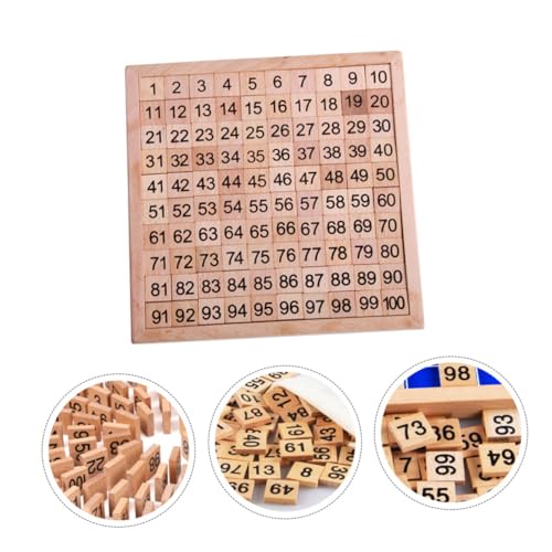 FUNOMOCYA Holz Zahlen Puzzle Montessori Lernspielzeug für Kleinkinder Frühe Bildung Mathematisches Denkspiel Sicher Glatte Oberfläche Pädagogisches Holzspielzeug von FUNOMOCYA