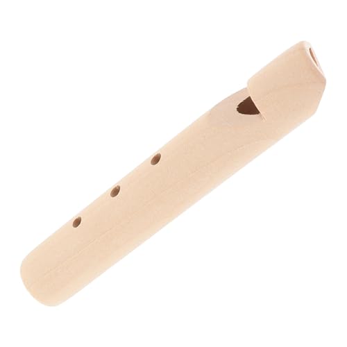 FUNOMOCYA Holzflöte für Unbemalt DIY Musikinstrument aus Holz für Kreative Projekte Fördert Musikalische Fähigkeiten und Umweltbewusstsein von FUNOMOCYA