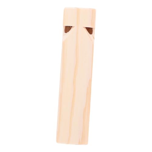 FUNOMOCYA Holzpfeife Musikinstrument Kleines Trillerpfeifen mit Löchern Leichter Tragbarer Orff Holzpfeife Zug für Mädchen und Jungen Fördert Musikalisches Interesse und Kreativität von FUNOMOCYA
