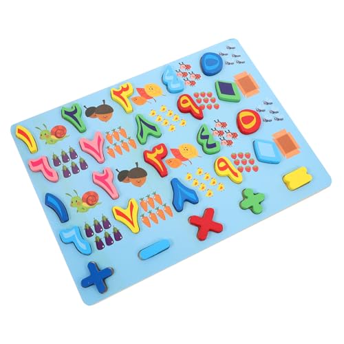 FUNOMOCYA Holzpuzzle Alphabet und Zahlen Lernspielzeug Großes Steckpuzzle für Vorschule und Kleinkinder Fördert Kognitive Fähigkeiten Logisches Denken und Hand Auge koordination Mittlere von FUNOMOCYA