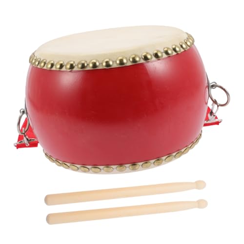 FUNOMOCYA Holzschlagzeug Percussion Trommel Musikinstrument Rindleder Klangfördernd Für Mädchen Jungen Lernspielzeug Rhythmusfördernd Konzentrationsteigernd von FUNOMOCYA
