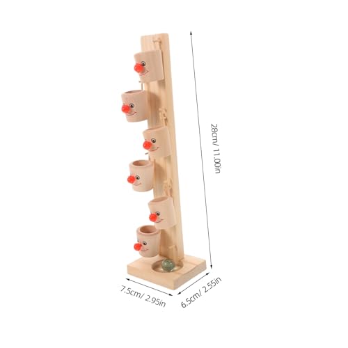 FUNOMOCYA Holzspielzeug Clown Marble Run für Motorische Entwicklung Handgefertigtes Leichtes und Tragbares Lernspielzeug Konzentration und Hand Auge koordination FUNOMOCYA Holzspielzeug Clown Marble Run für Motorische Entwicklung Handgefertigtes Leichtes und Tragbares Lernspielzeug Konzentration und Hand Auge koordination von FUNOMOCYA
