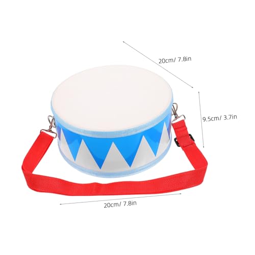 FUNOMOCYA Holztrommel für Kleinkinder Kindgerechtes Schlaginstrument aus Holz mit Polyester Leder Leichter Tragbarer Snare Drum Percussion Blaues Dreiecksmuster Geeignet für Jungen und FUNOMOCYA Holztrommel für Kleinkinder Kindgerechtes Schlaginstrument aus Holz mit Polyester Leder Leichter Tragbarer Snare Drum Percussion Blaues Dreiecksmuster Geeignet für Jungen und von FUNOMOCYA