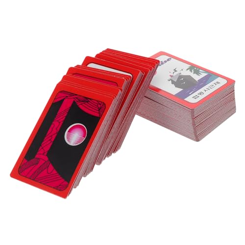 FUNOMOCYA Indoor Brettspiel Karten Papier Spielkarten Wiederverwendbar Interaktives Kartenspiel Zubehör für Familie Party Camping Leicht Tragbar Glatte Oberfläche Sicheres von FUNOMOCYA