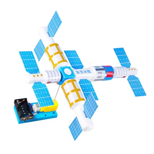 FUNOMOCYA Innovatives Weltraumstation Modell Bausatz für Kreatives Stem Lernspielzeug Ohne Batterie Fördert Feinmotorik Hand Auge koordination und Wissenschaftsverständnis als Geschenk von FUNOMOCYA