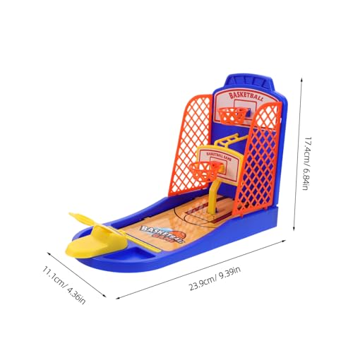 FUNOMOCYA Interaktives Basketballspiel für Spieler Tisch Basketballspiel mit Verstellbarem Schwierigkeitsgrad Miniatur Basketballspielzeug für Erwachsene Fingerwurf Spielspaß für Drinnen von FUNOMOCYA