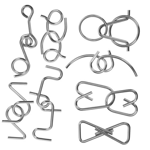 FUNOMOCYA Interlock Metall Puzzlespiel Geduldsspiel Intellektuelles Knobelspiel für Erwachsene Denkfähigkeit Kreativität und Hand Auge koordination von FUNOMOCYA