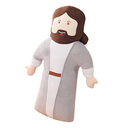FUNOMOCYA Jesus Plüschkissen Kreatives Tragbares Kuscheltier mit Feiner Verarbeitung Dekoratives Christliches Stofftier für Wohnzimmer Schlafzimmer Büro und von FUNOMOCYA