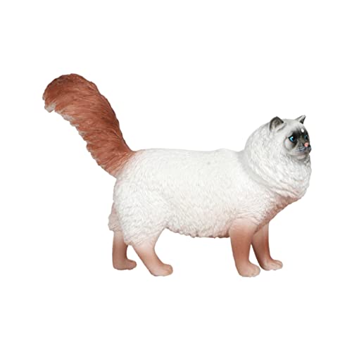 FUNOMOCYA Katzenmodell aus Kunststoff Lebensnahe Katzenfigur Tischornament für Robust und Geruchsneutral für Kreative Spiele Naturerkundung Kawaii von FUNOMOCYA